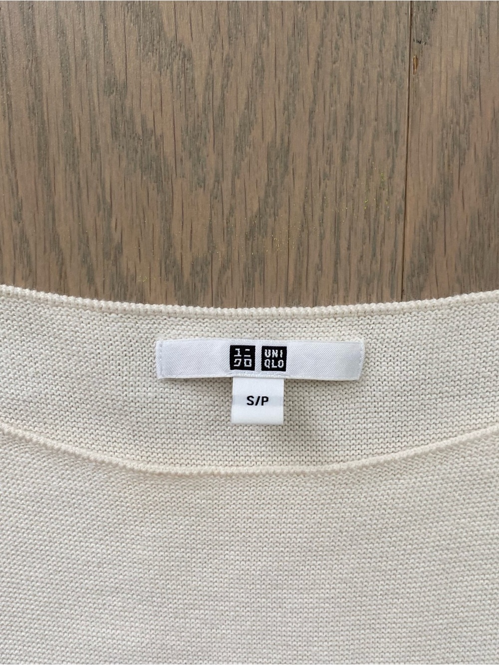 Uniqlo 3D Knit Boatneck Top in Off White - Picture 10 of 12